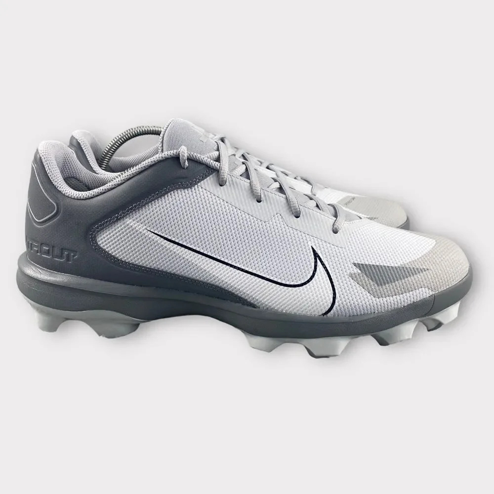 New nike force Trout 8 Pro Molded Baseball Cleats Mens 13 Shoes Grey White Sport